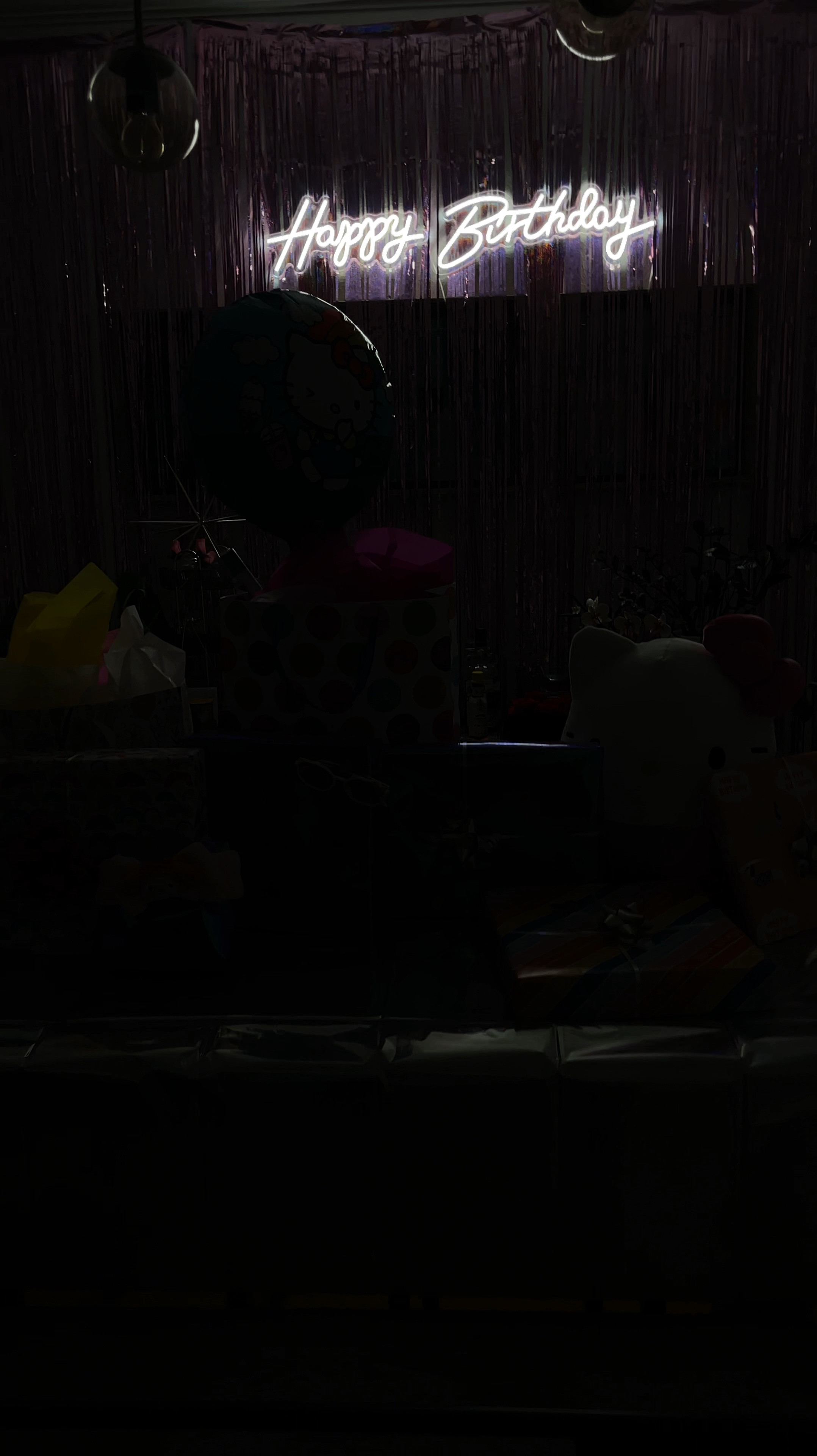 Happy Birthday! Birthday decor does have to be complicated tinsel curtains with and LED lighted sign makes a huge impact! Perfect for kids teens or adult birthday party celebrations. V extra parties

#LTKFamily #LTKFindsUnder50