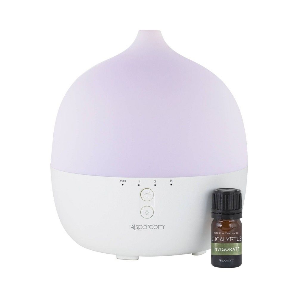 300ml Colossal App Enabled Ultrasonic Diffuser plus 5ml Eucalyptus Essential Oil Kit - SpaRoom | Target