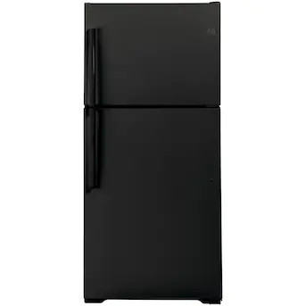 GE Garage Ready 19.1-cu ft Top-Freezer Refrigerator (Black) Lowes.com | Lowe's