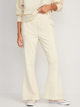 Extra High-Waisted Snuggly Fleece Flare Sweatpants for Women | Old Navy (US)