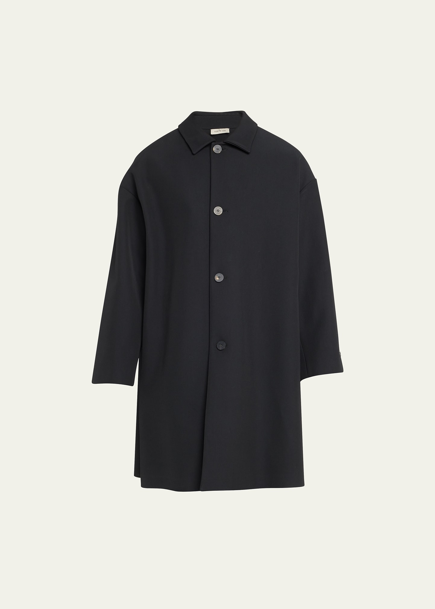 Men's Heavy Wool-Cotton Car Coat | Bergdorf Goodman