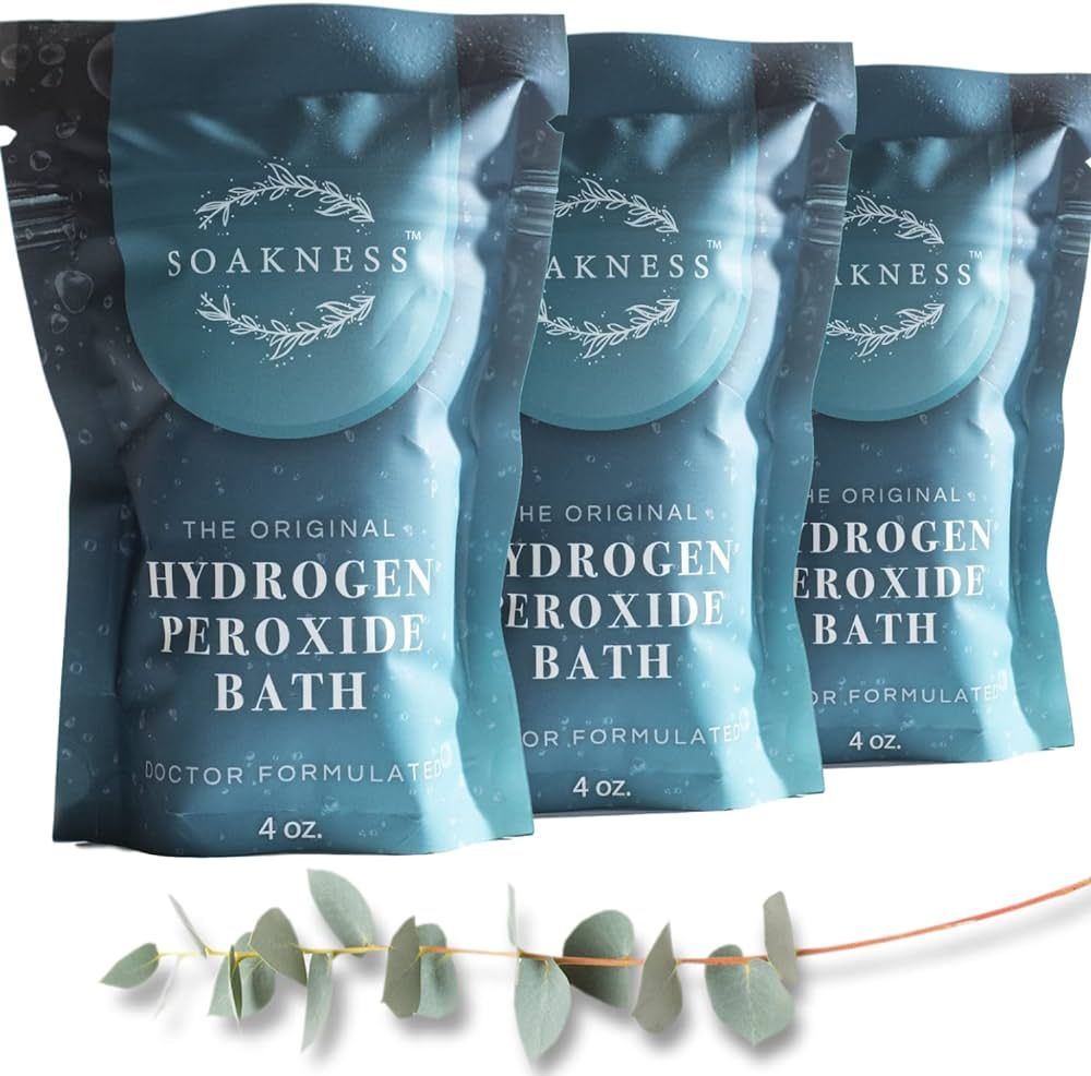 Hydrogen Peroxide Bath Epsom Salts for Soaking for Pain - Dead Sea Salt, Clay, Eucalyptus, Colloi... | Amazon (US)