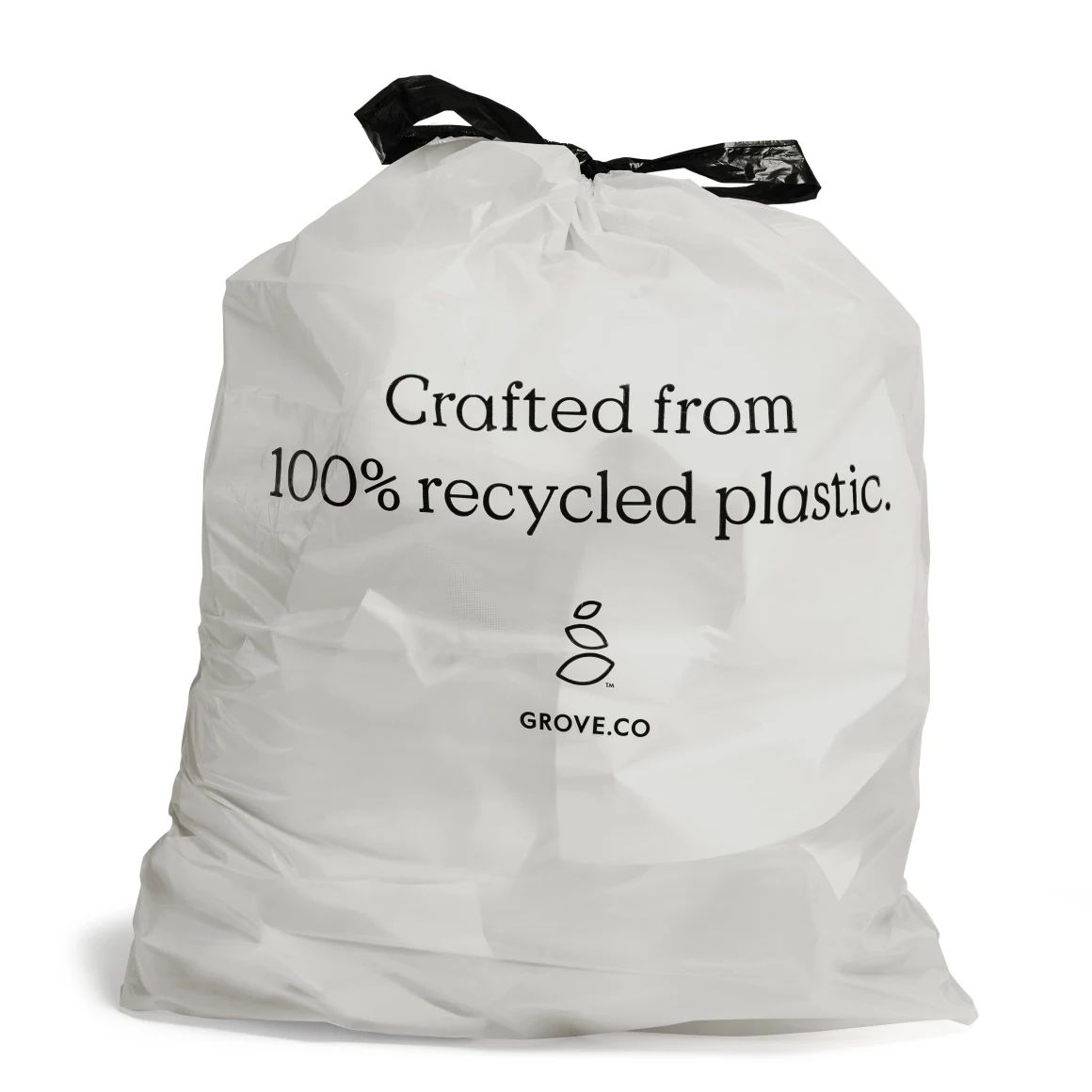 Grove Co. 100% Recycled Plastic Trash Bags - Drawstring Top | Grove