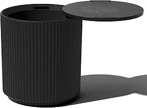 Veradek Outdoor Cooler Side Table - 2 in 1, Black, 21 inch | Amazon (US)