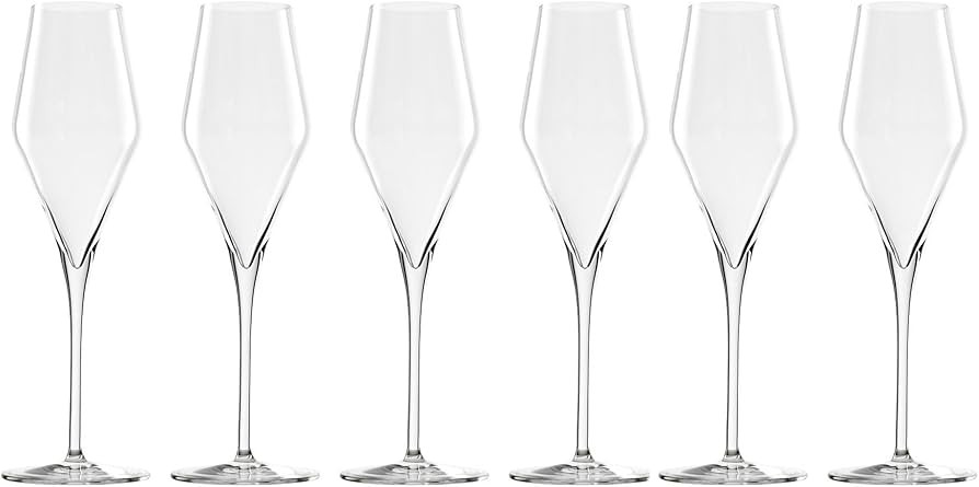 Stolzle Lausitz Quatrophil Champagne Glass/Flutes Transparent 290ml - Set of 6 | Amazon (UK)
