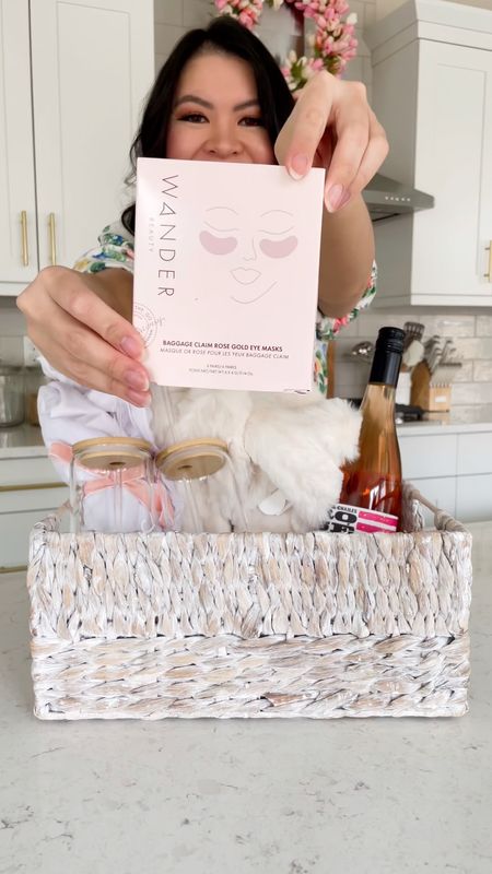 Bridal shower gift basket idea with white ruffle pj set, fleece slippers with over 36K reviews, viral glass cups, and some self care products, bridal gift ideas

#LTKunder50 #LTKGiftGuide #LTKwedding