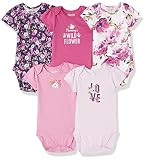 The Children's Place unisex-baby Short Sleeve 100% Cotton Bodysuits | Amazon (US)