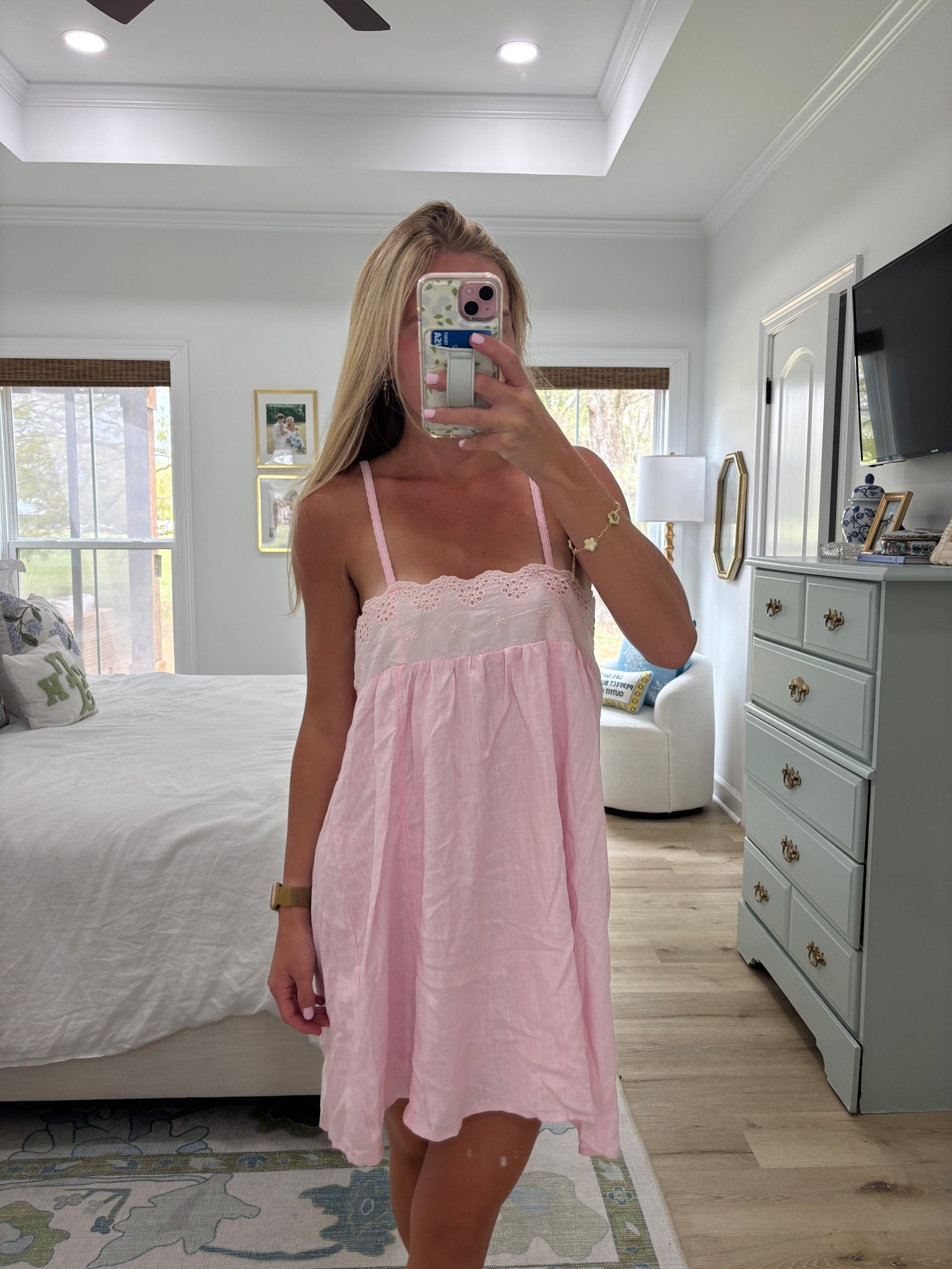 This dress is precious! Definitely stick with your size the straps aren’t adjustable!!

#LTKootd #LTKSaleAlert #LTKTravel