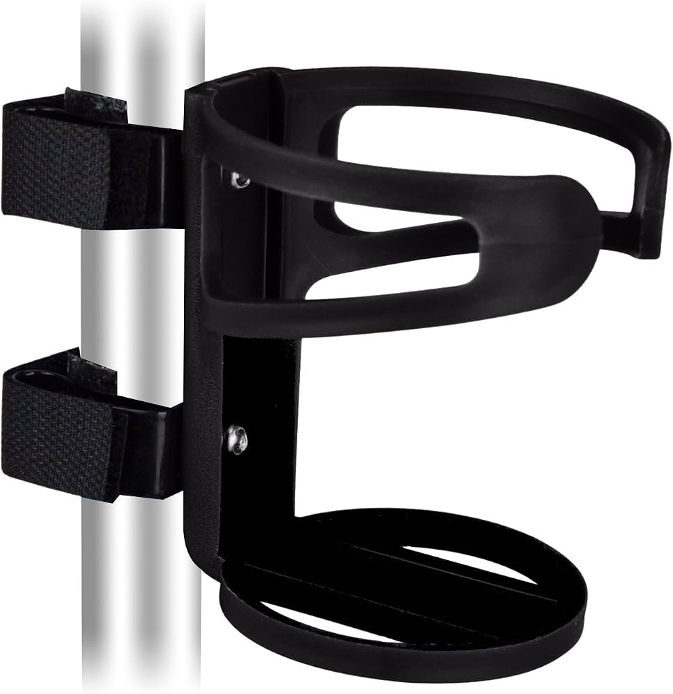 Universal Cup Holder for Walkers, No Screws Required Adjustable for Most Kind Stroller, Wheelchai... | Amazon (US)
