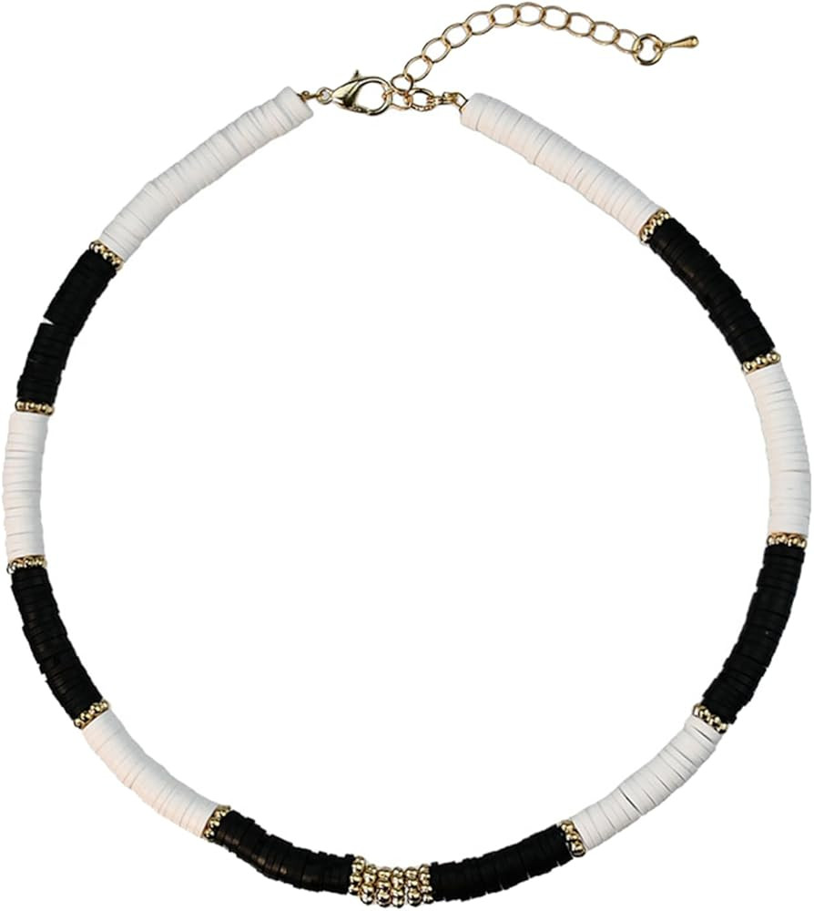 Puka Shell Necklace Men Seashell Necklace Beach Essentials Necklace Summer Surfer Necklace Shell ... | Amazon (US)