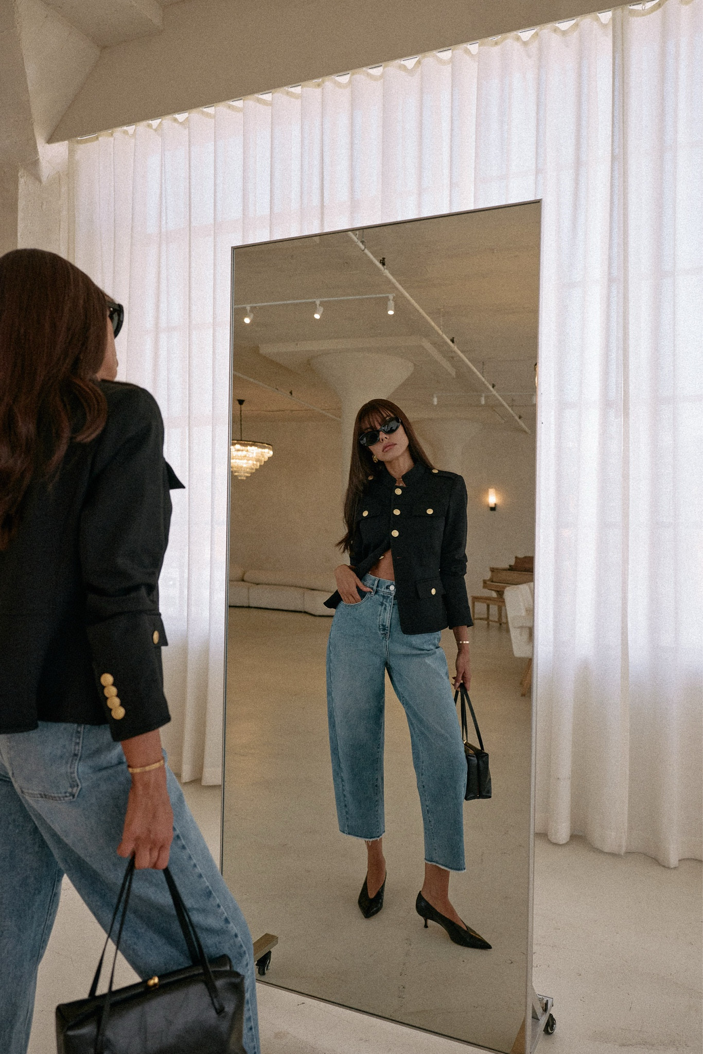 I’m pairing barrel leg jeans either kitten heels & fancy jackets this Holiday season… jeans are 50% off right now! 

#LTKHoliday #LTKSaleAlert #LTKTall