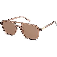 SOJOS Retro Aviator Sunglasses for Women Men,Trendy Rectangle Womens Mens Shades Sun Glasses SJ22... | Amazon (US)