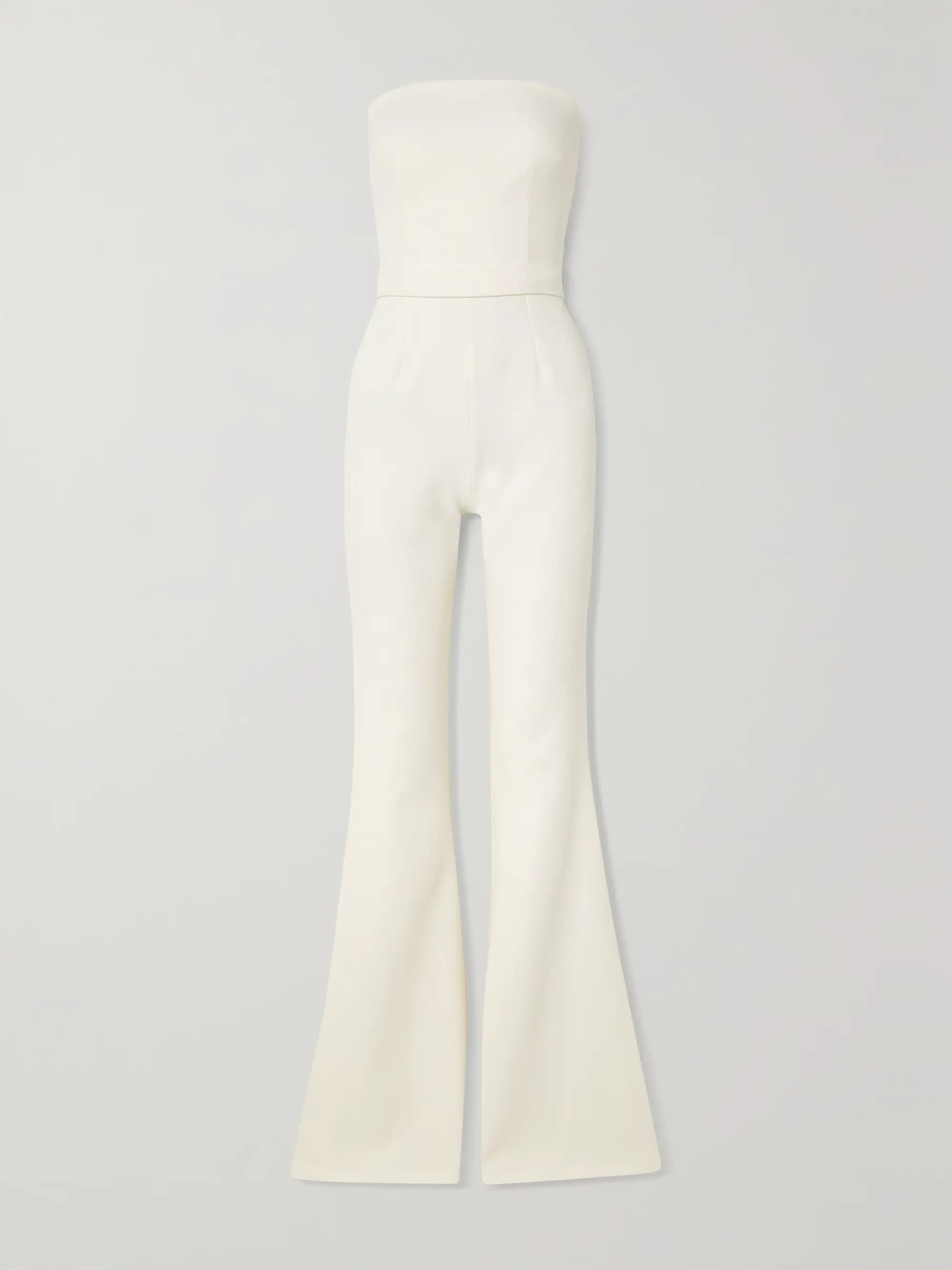 Ivory Flysa strapless crepe jumpsuit | SAFIYAA | NET-A-PORTER | NET-A-PORTER (US)