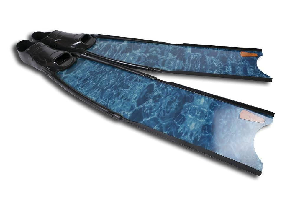 Blue Camo Freediving and Spearfishing Fins | Amazon (US)