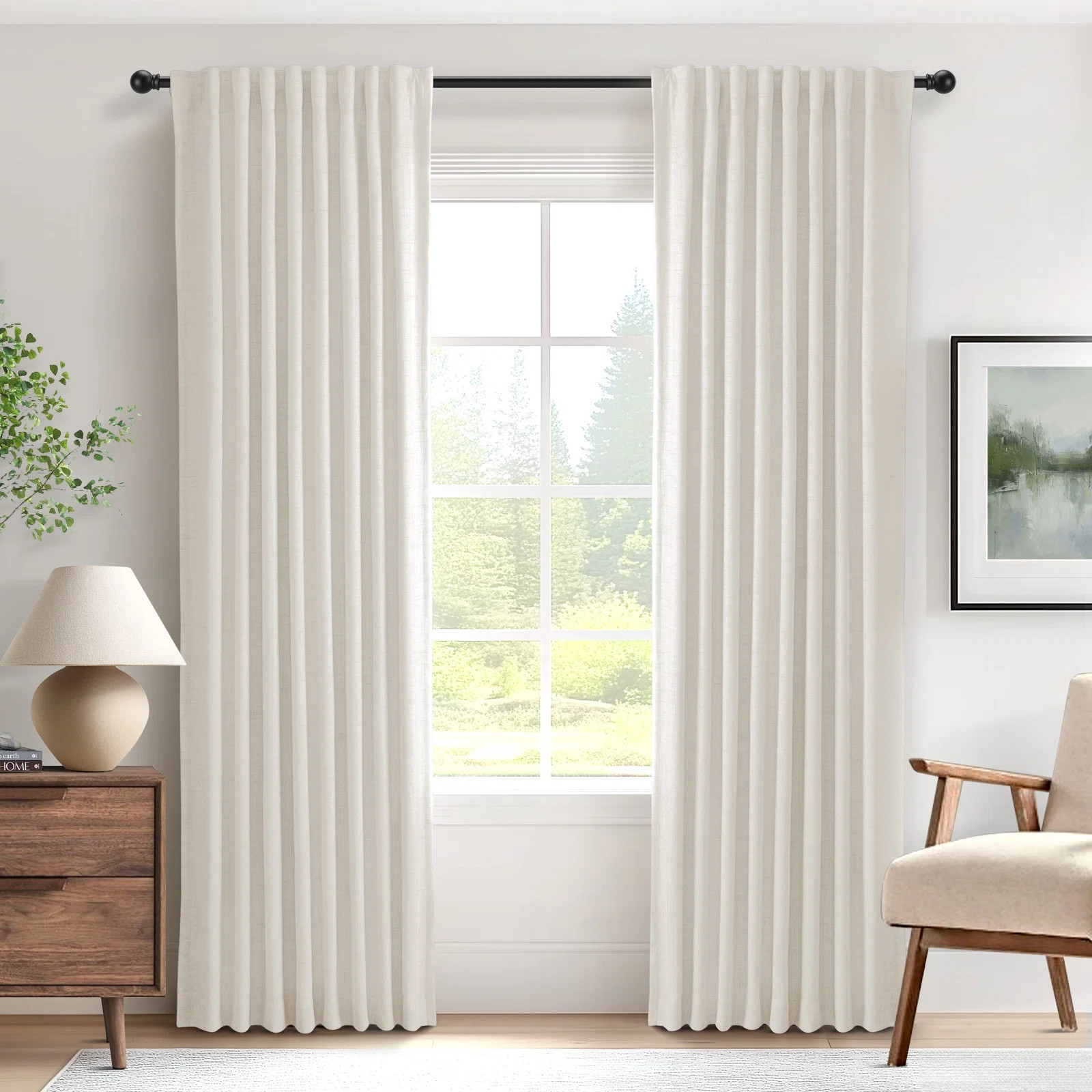 Latitude Run® 100% Blackout Curtains For Bedroom 52 Inches Wide Thermal Insulated Rod Pocket & R... | Wayfair North America