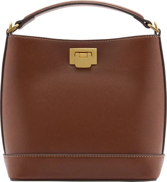 Mini Faux Leather Shopper Bag | Nordstrom