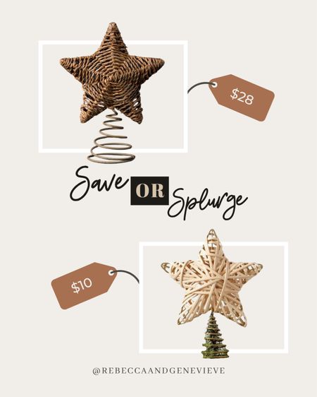 Save or splurge 💸 #dupes #christmasstar #treetopper 

#LTKSeasonal #LTKHoliday #LTKhome