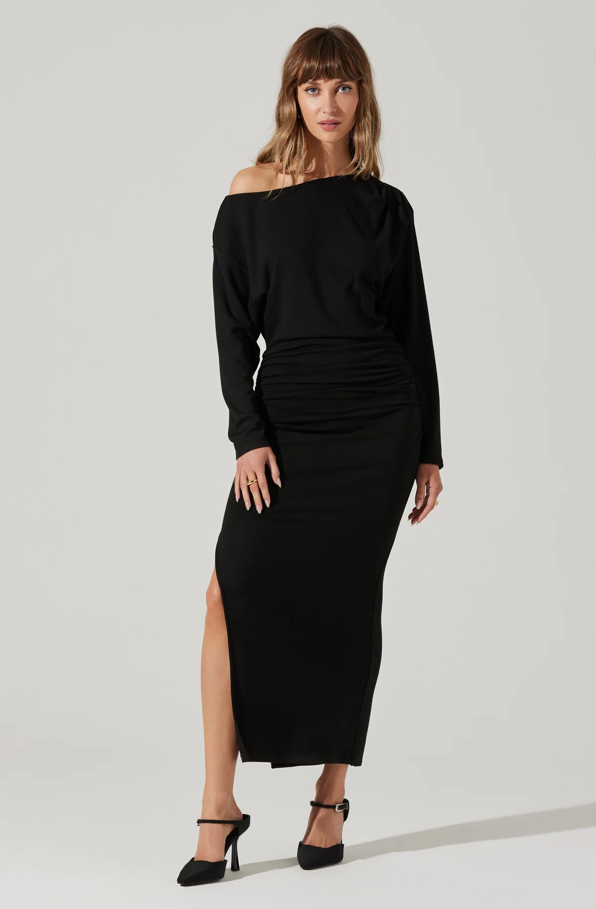 Nary Off Shoulder Midi Dress | ASTR The Label (US)