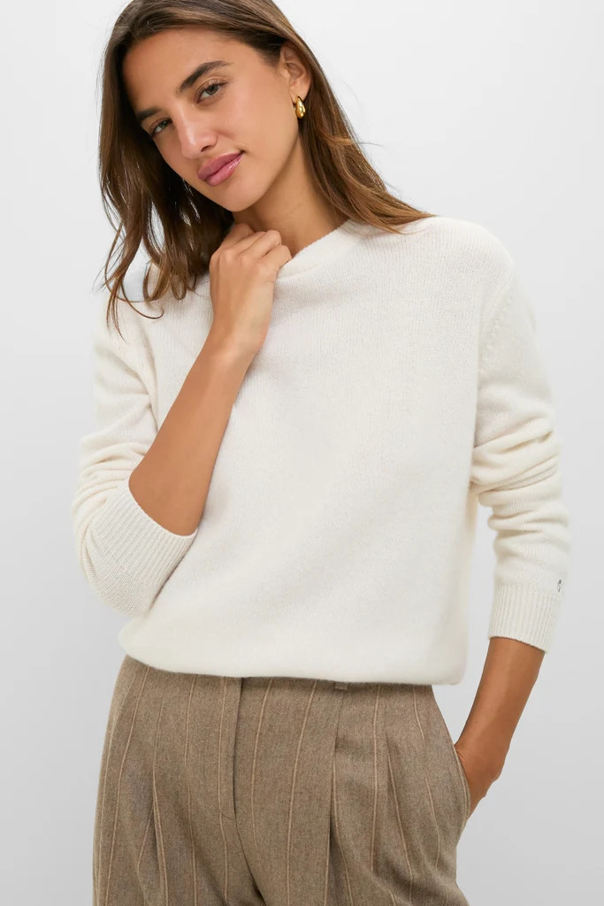 Ivory Cashmere Boyfriend Bodie Crewneck | Tuckernuck (US)