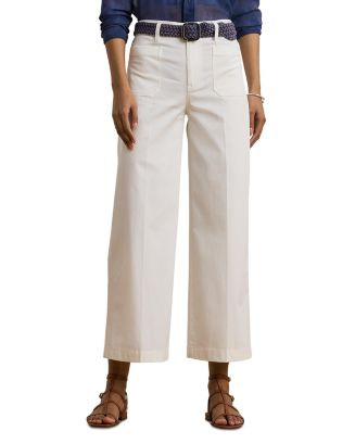 Ralph Lauren Petites Stretch Chino Wide Leg Cropped Pants  | Bloomingdale's Ralph Lauren Women | Bloomingdale's (US)