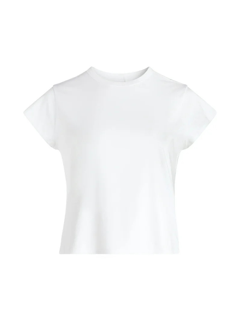 Free Assembly Women's and Women's Plus Cap Sleeve Tee, Sizes XS-4X | Walmart (US)