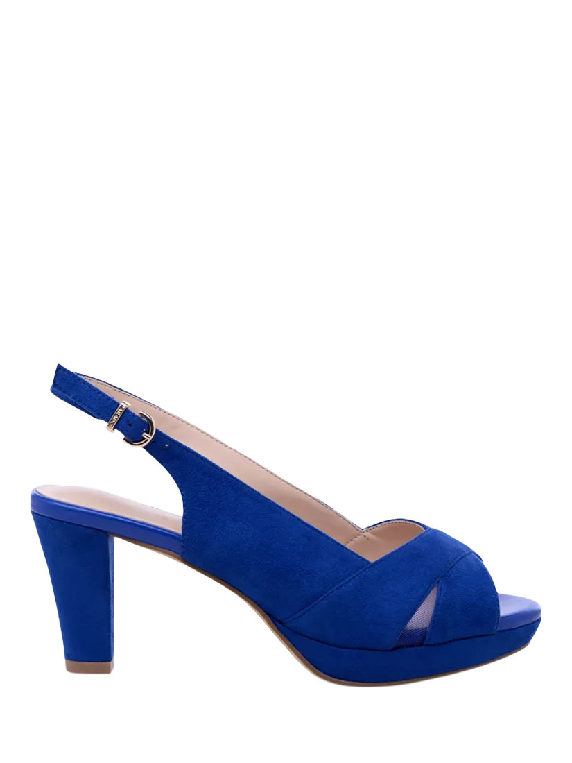 Paradox London Louise Platform Sandals, Royal Blue | John Lewis (UK)