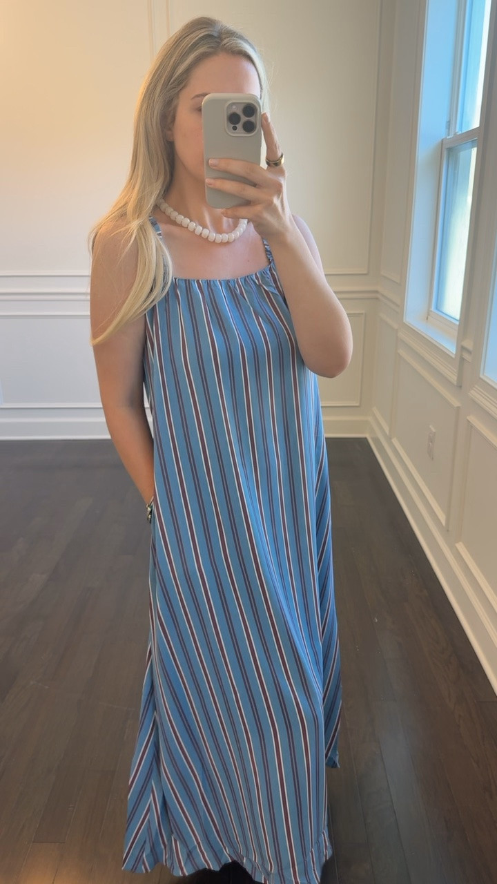 This red and blue dress is on prime and delivers before Memorial Day and is on sale! Also would be great for 4th of July. Has elastic straps like HHH (hill house) is lined and has pockets. I’m wearing a size small!

#LTKSaleAlert #LTKootd #LTKSeasonal