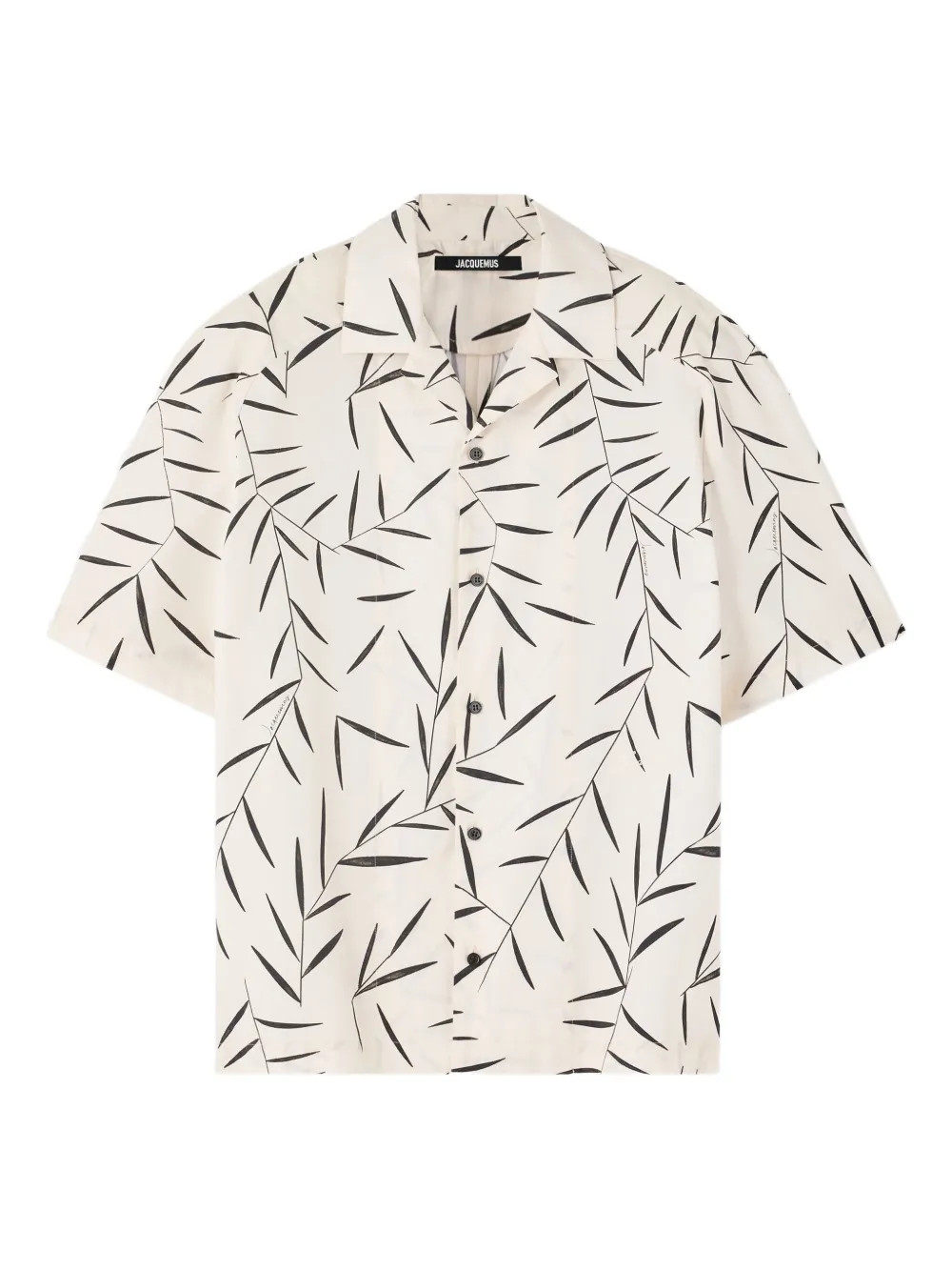 Jacquemus leaf-print short-sleeve Shirt | Neutrals | FARFETCH | Farfetch Global