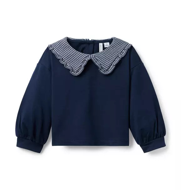 Herringbone Collar Sweatshirt | Janie and Jack