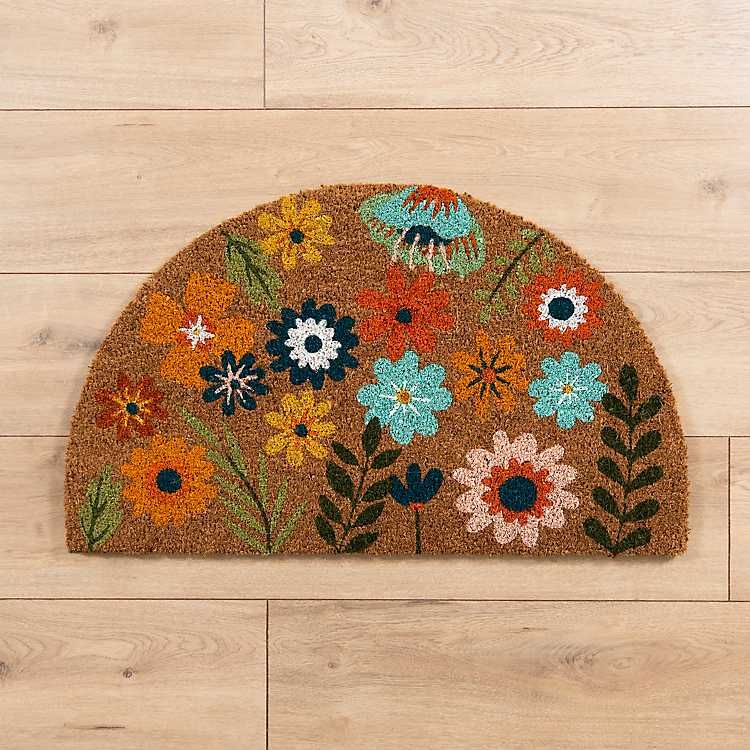 Floral Arch Coir Doormat | Kirkland's Home