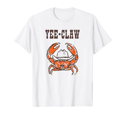 Yee-Claw Funny Southern Western Cowboy Crab Meme T-Shirt | Amazon (US)