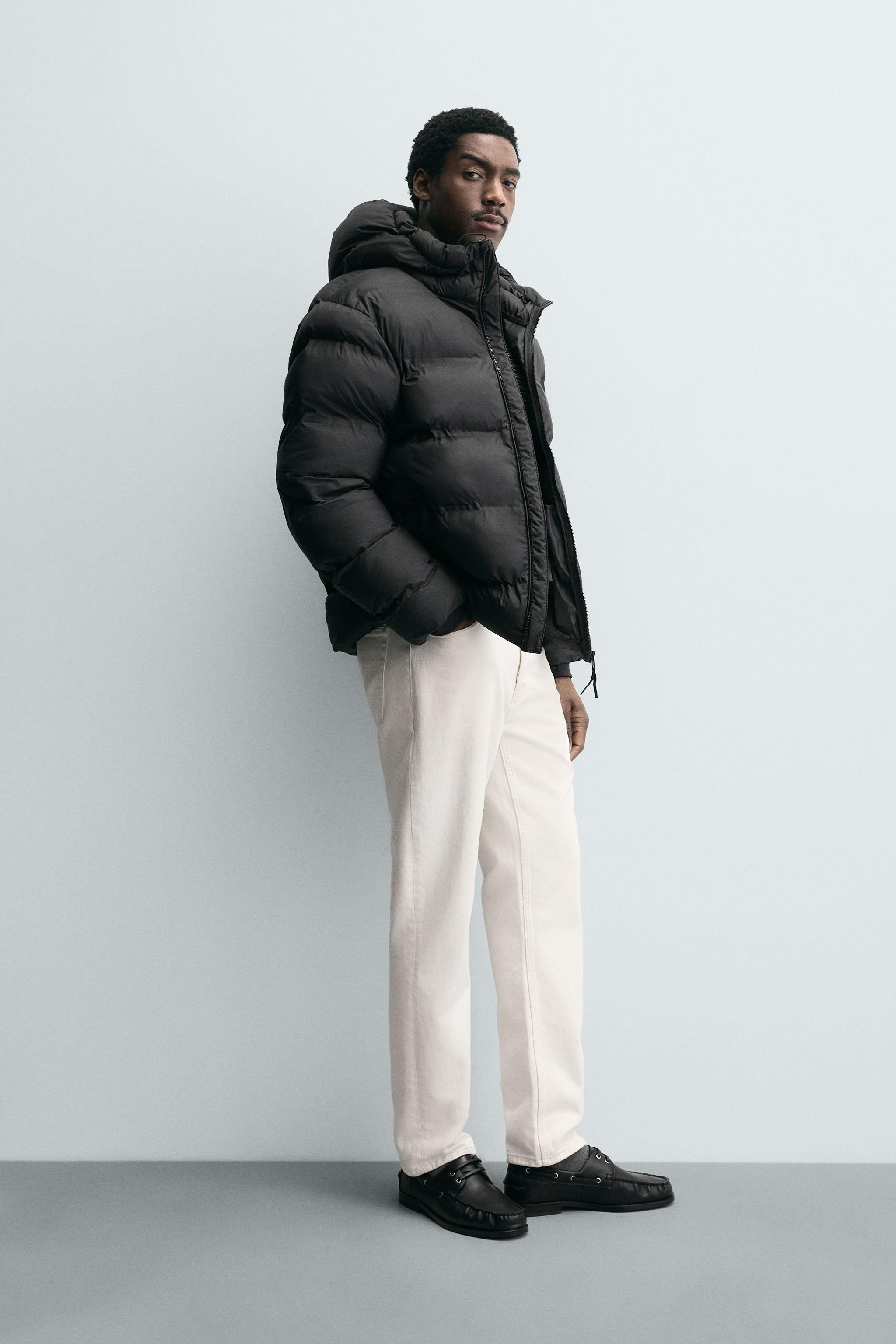 WATER-REPELLENT HOODIE PUFFER JACKET | Zara UK