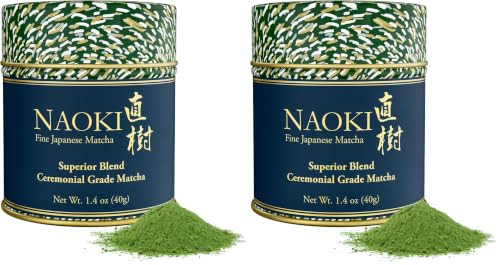 Naoki Matcha Superior Ceremonial Blend – Authentic Japanese First Harvest Ceremonial Grade Matcha Green Tea Powder from Uji, Kyoto (40g / 1.4oz) (Pack of 2) | Amazon (US)