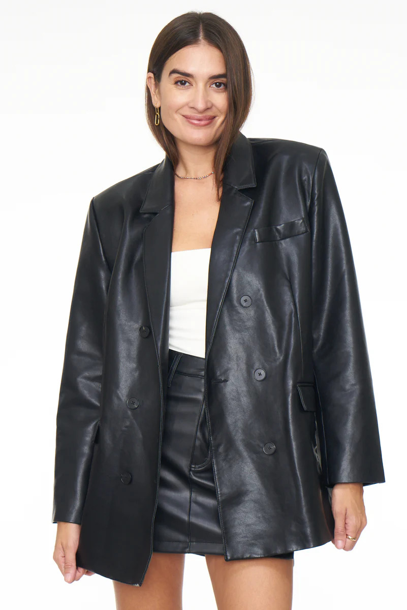 Roman Oversized Blazer - Noir | Pistola Denim