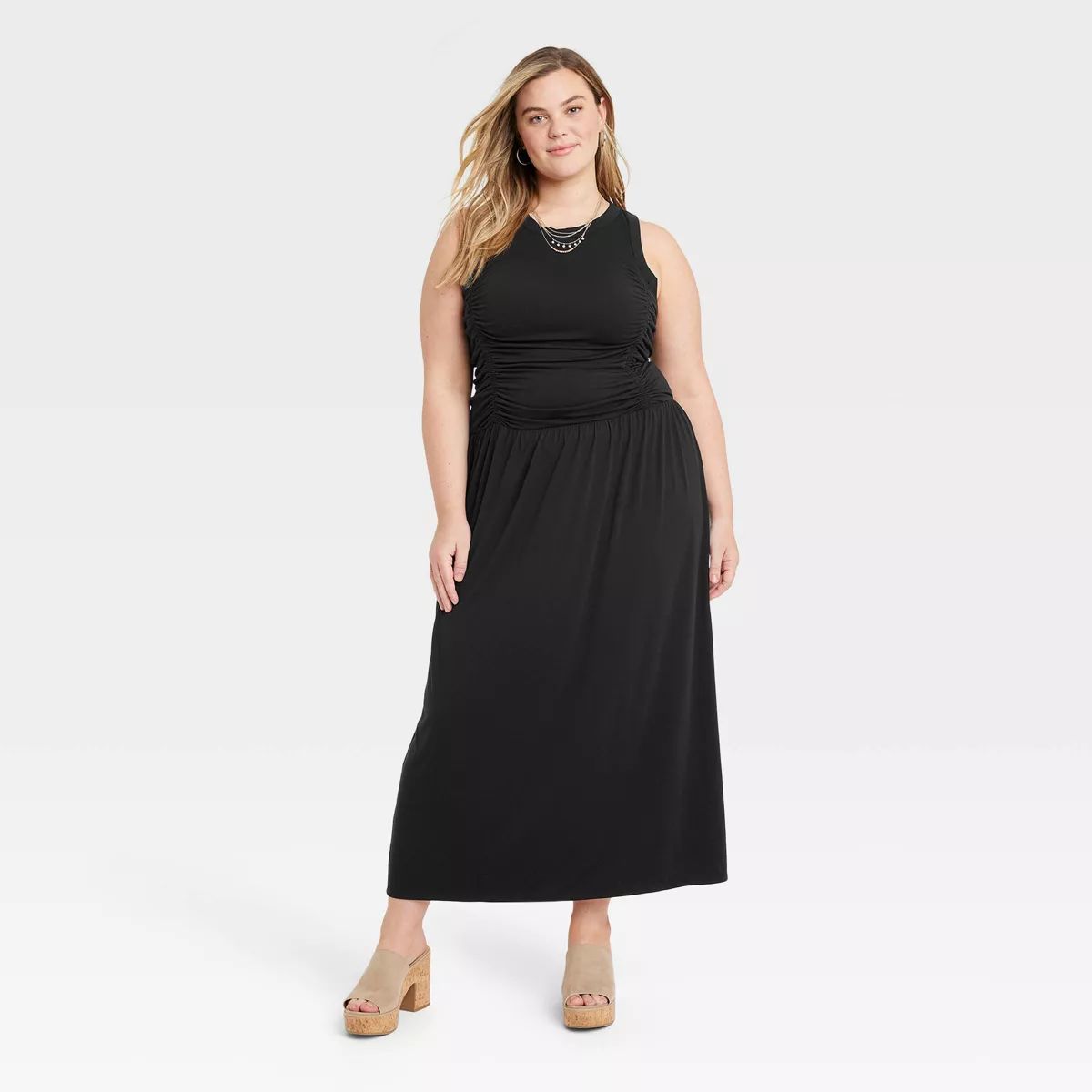 Women's Knit Midi Ruched Dress - Universal Thread™ | Target