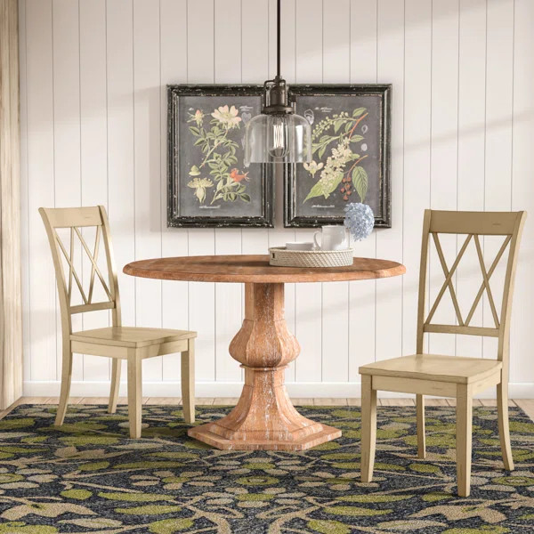 Eshell Solid Wood Cross Back Side Chair | Wayfair North America