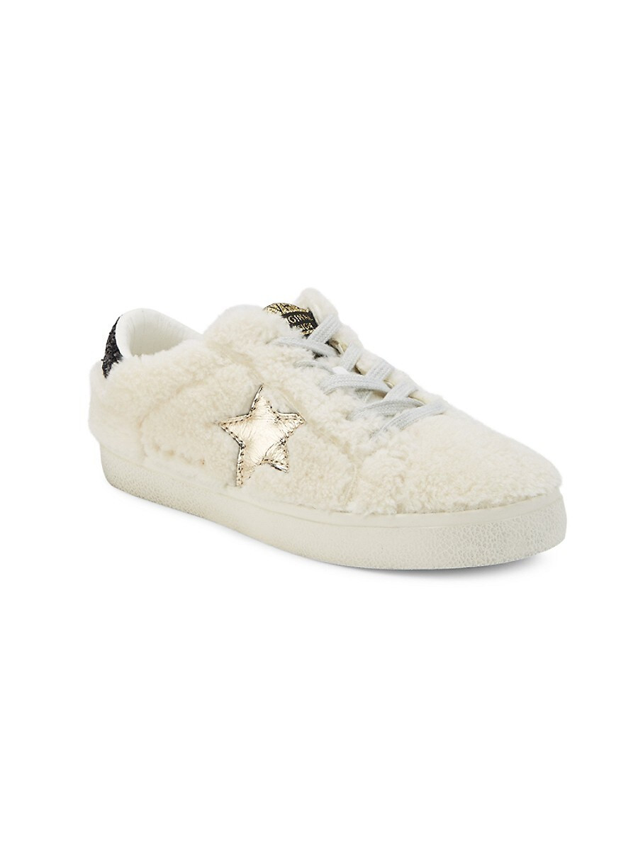 Vintage Havana Girl's Melina Embellished Faux Fur Sneakers - Beige - Size 1 (Child) | Saks Fifth Avenue OFF 5TH