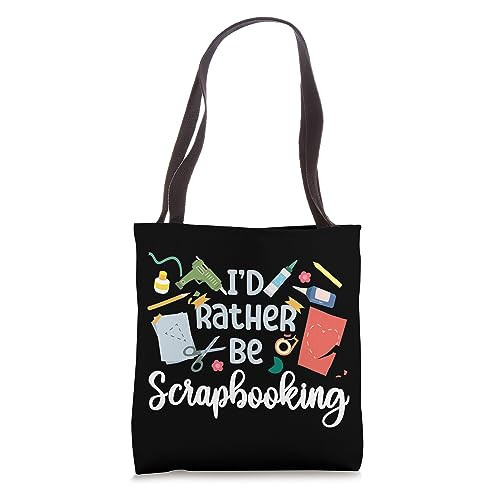 Scrapbooking I'd Rather Be Scrapbooking Tote Bag | Amazon (US)