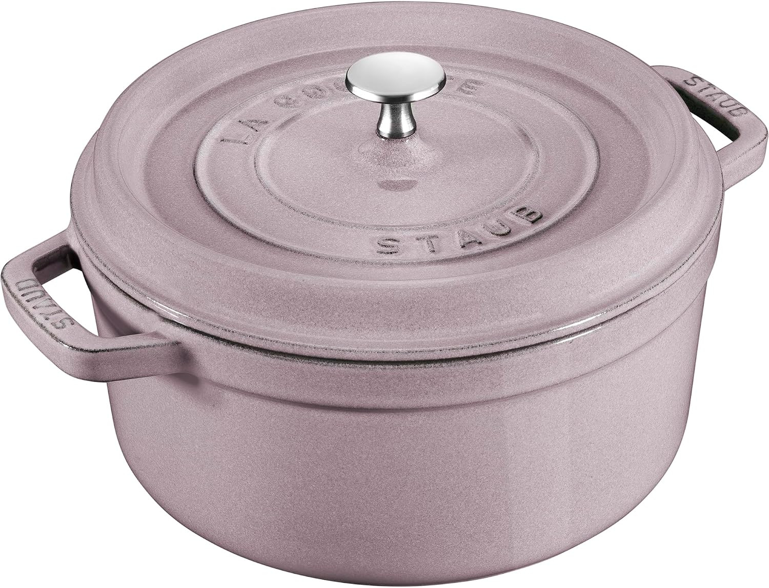 Staub Cast Iron Round Dutch Oven, Made in France, 4-qt, Lilac | Amazon (US)