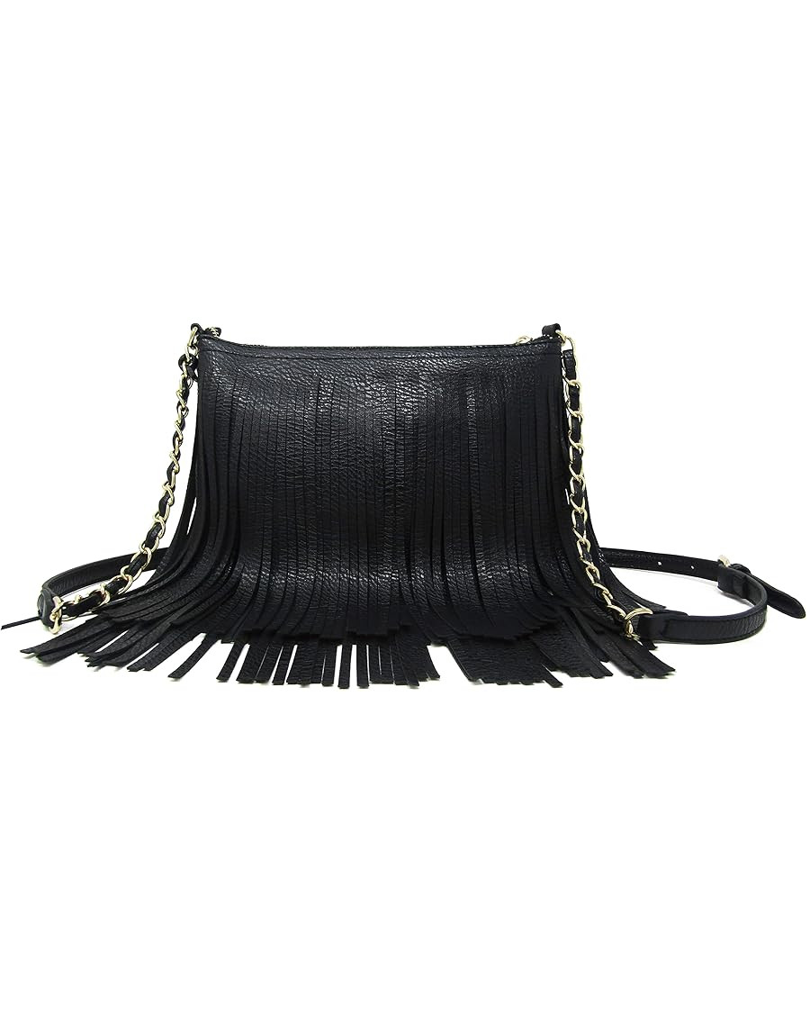 Solene Fringe Crossbody Shoulder Bag with Strap, Tassel Messenger bag, Country Style Western Frin... | Amazon (US)
