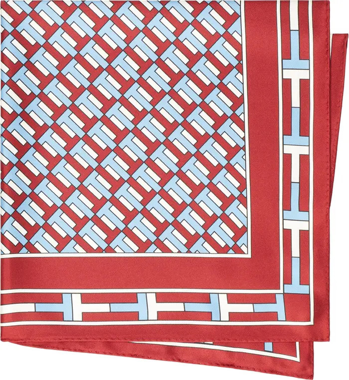 Tory Burch Logo Print Silk Neckerchief | Nordstrom | Nordstrom