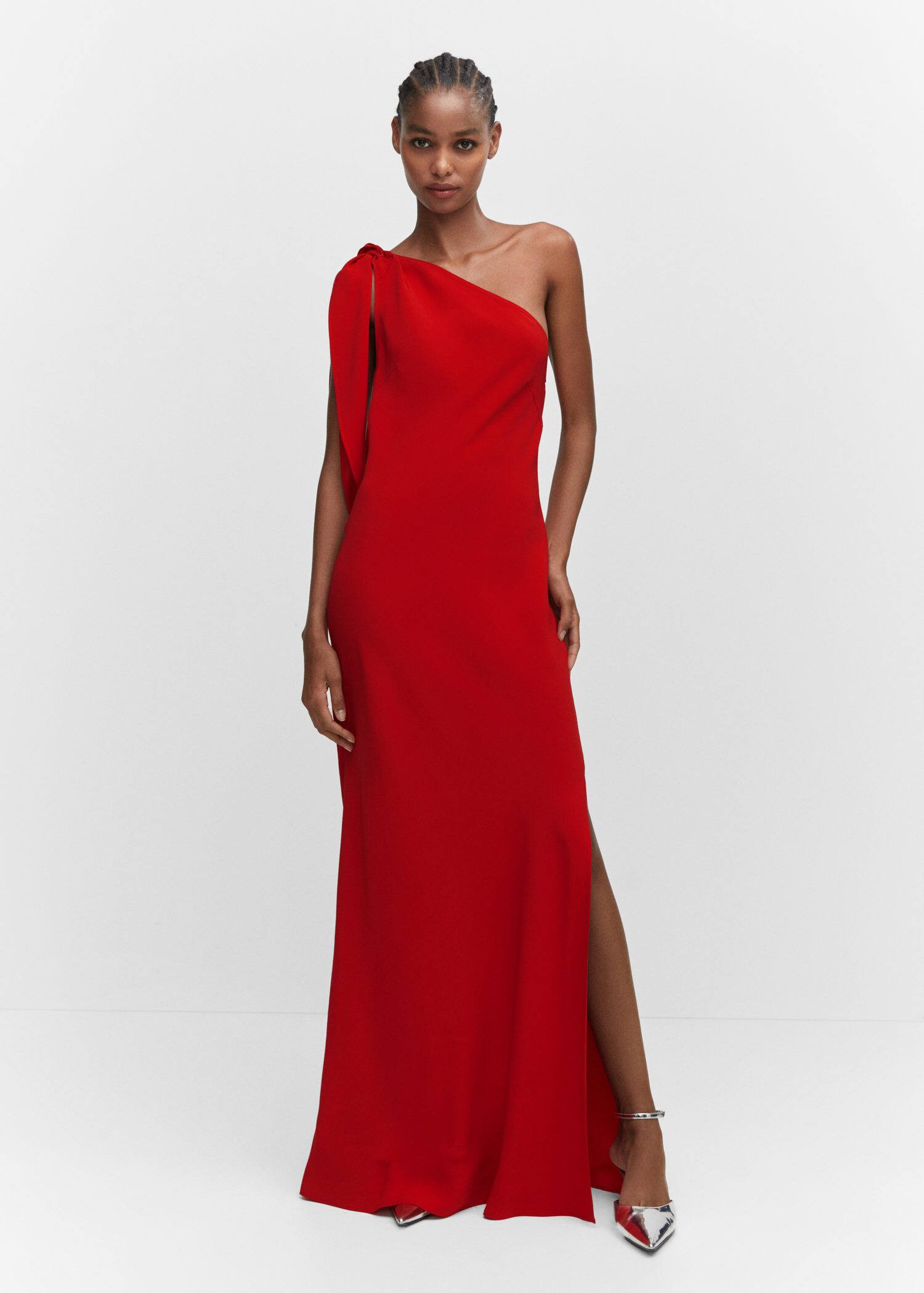 Asymmetric bow dressREF. 57083814-LAZARO-LM | MANGO (US)