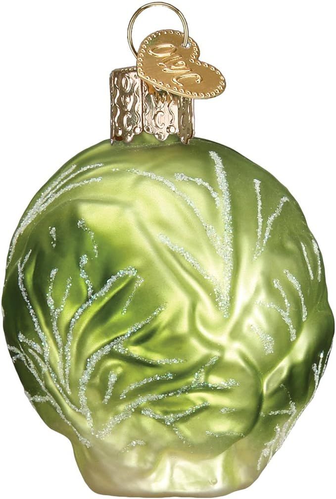 Old World Christmas Ornaments: Vegetables Glass Blown Ornaments for Christmas Tree, Brussel Sprou... | Amazon (US)