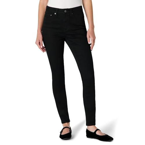 Amazon Essentials Women's High Stretch High-Rise Skinny Jeans, Black, 8 Long | Amazon (US)