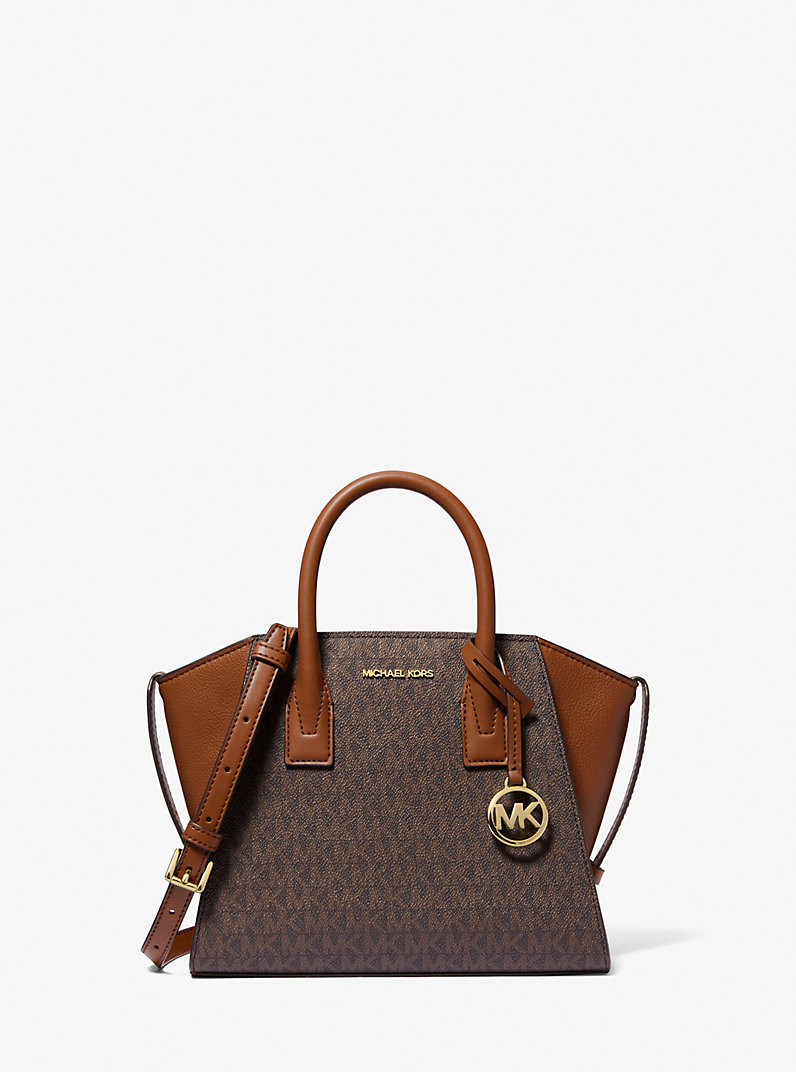 Avril Small Logo and Leather Satchel | Michael Kors US