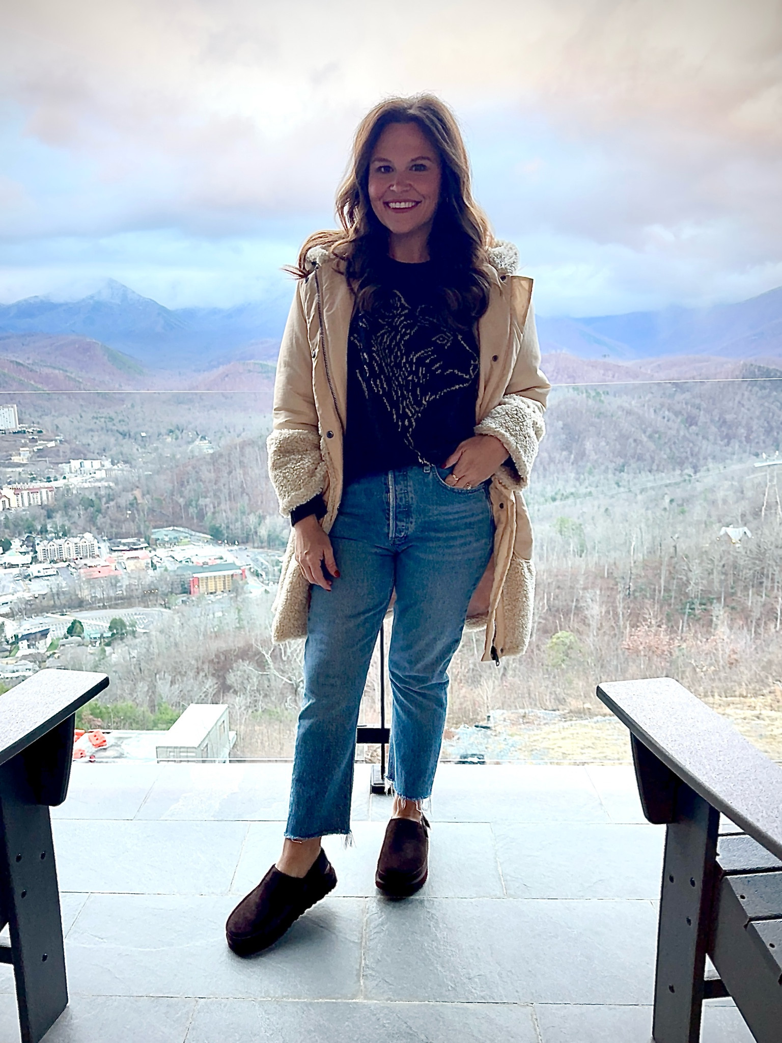 OBSESSED with this coat! Paired it with the viral Old Navy sweater. A perfect, cozy sweater for Gatlinburg  

#LTKSeasonal #LTKStyleTip #LTKTravel