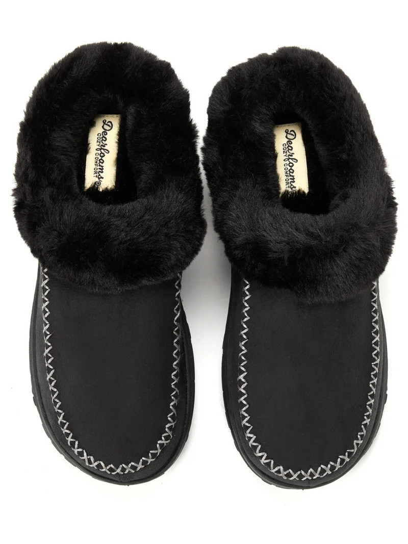 Dearfoams Cozy Comfort Women's Moc Toe Clog Slippers | Walmart (US)