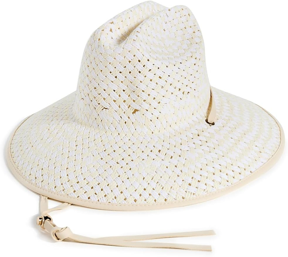 Lele Sadoughi Women's Checkered Straw Hat | Amazon (US)