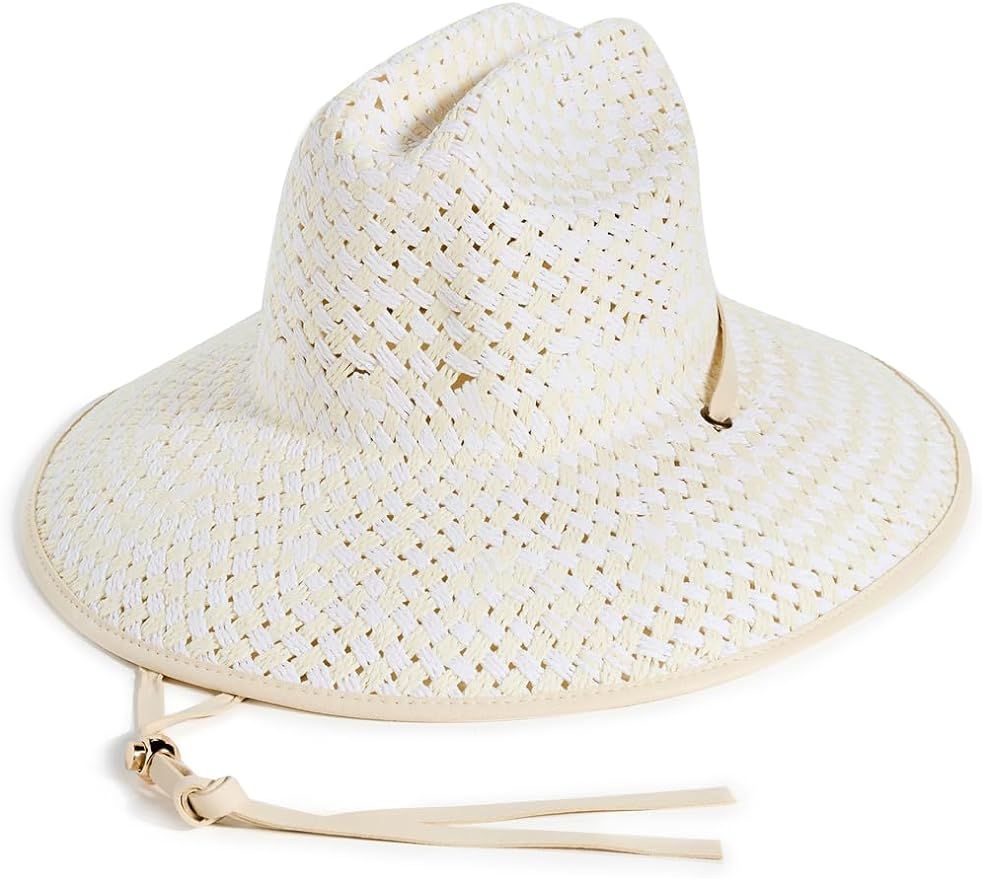 Lele Sadoughi Women's Straw Checkered Hat | Amazon (US)