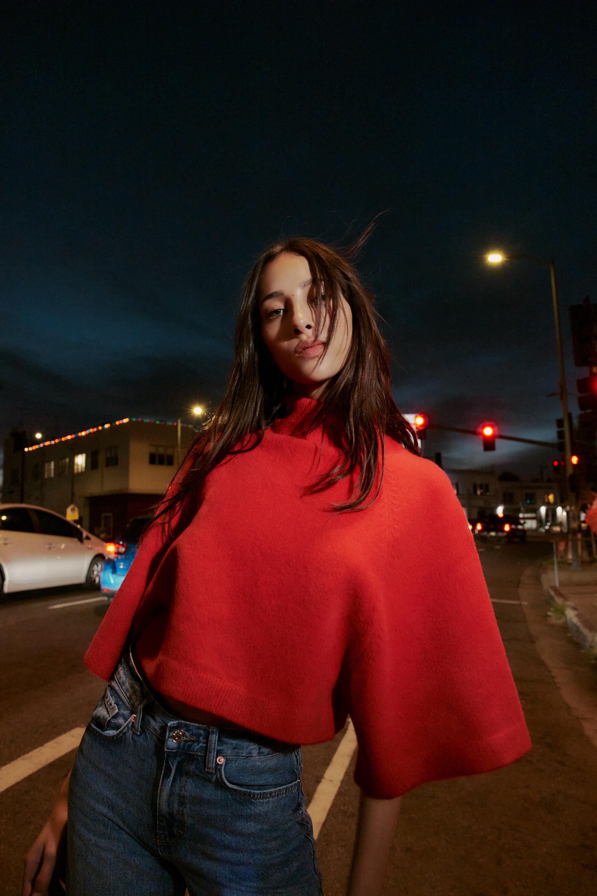 WIDE SLEEVE KNIT JUMPER | Zara US